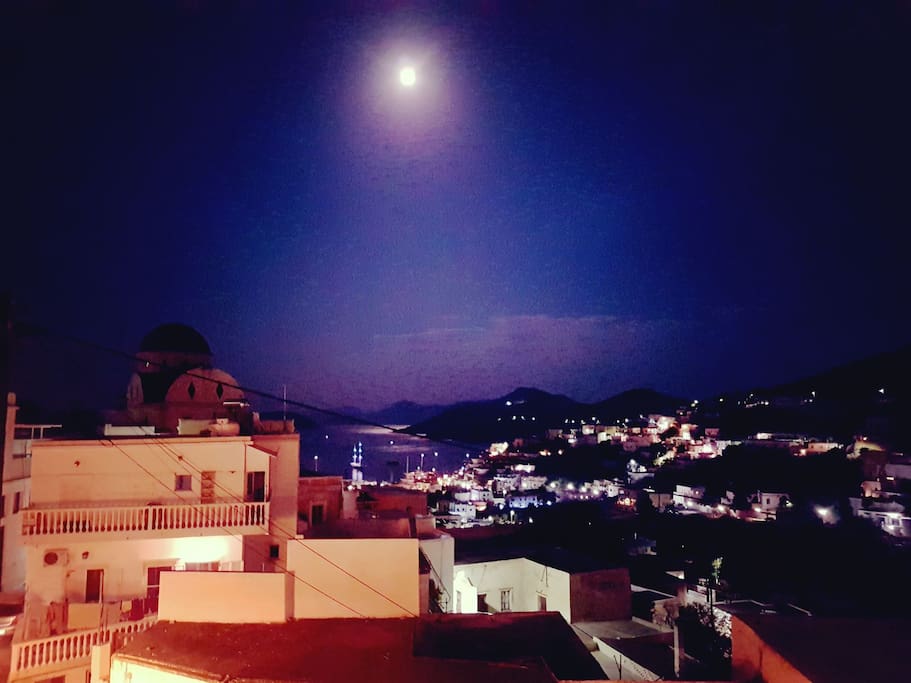 Night view from the house