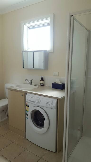 Ensuite with washing machine