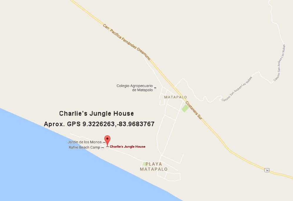 Location Playa Matapalo Beach
