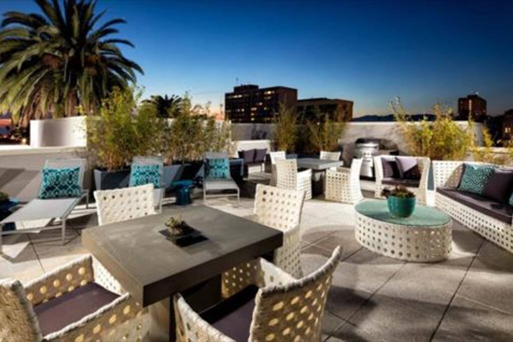 Outdoor seating area.