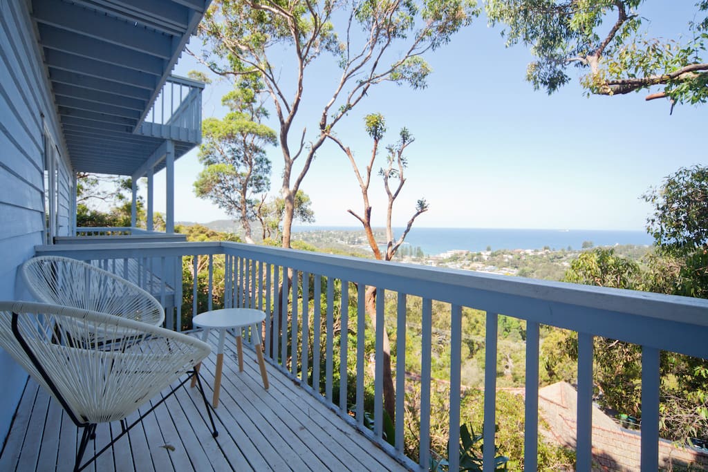 Sit on the balcony, relax and take in the view.
