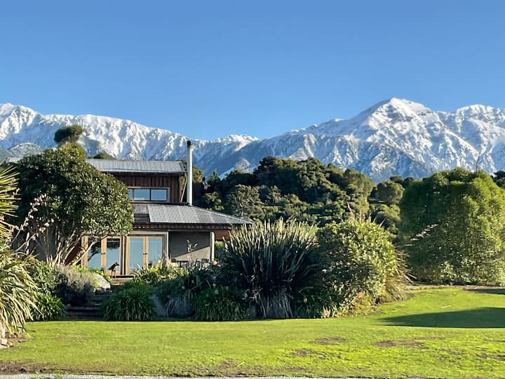 Straw bale house  by the sea