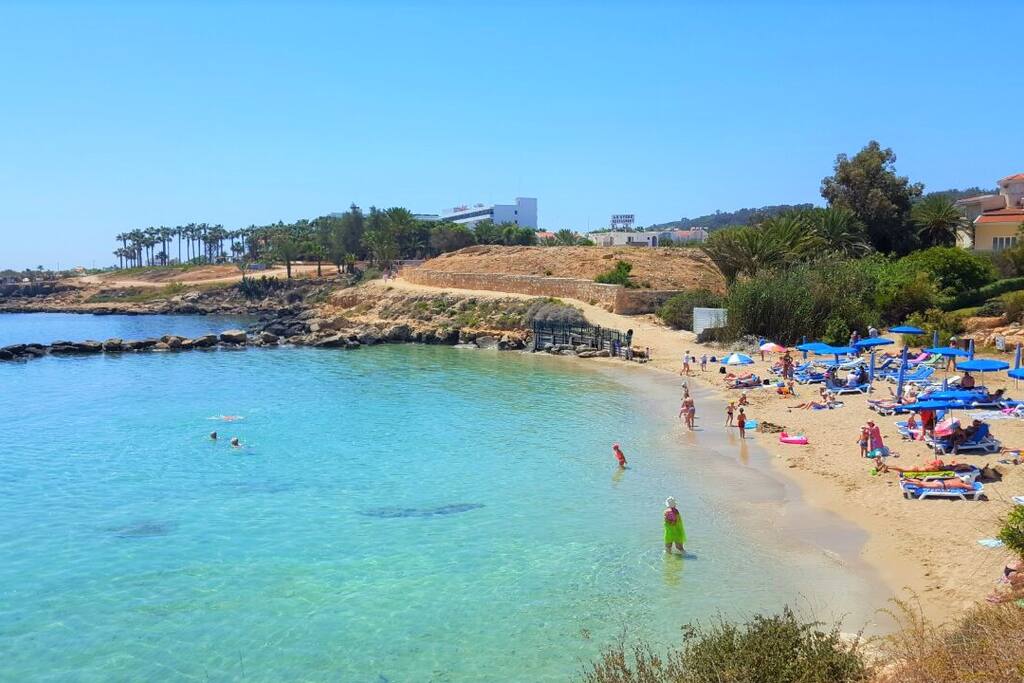 Beautiful Sandy beach its just 2 minute walk.