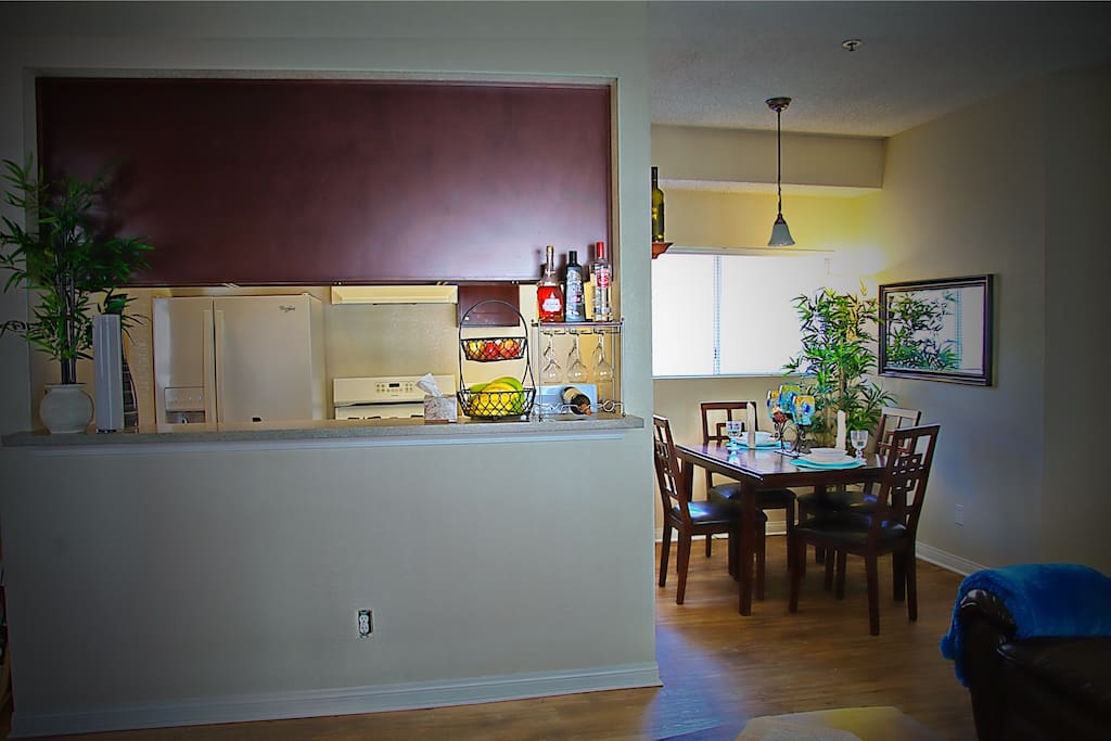 Kitchen and living room
