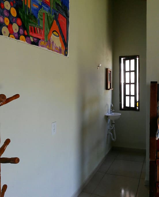 Entrada do banheiro privado