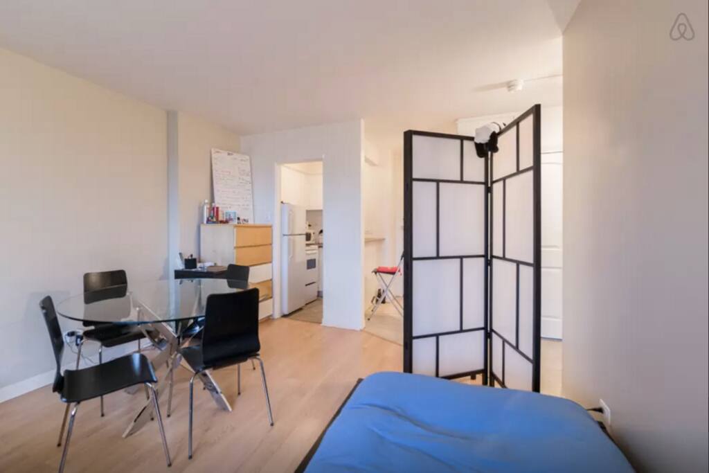 The living room; the bed is not here anymore
