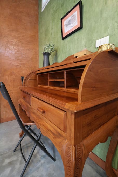 Vintage Desk, Teak Wood