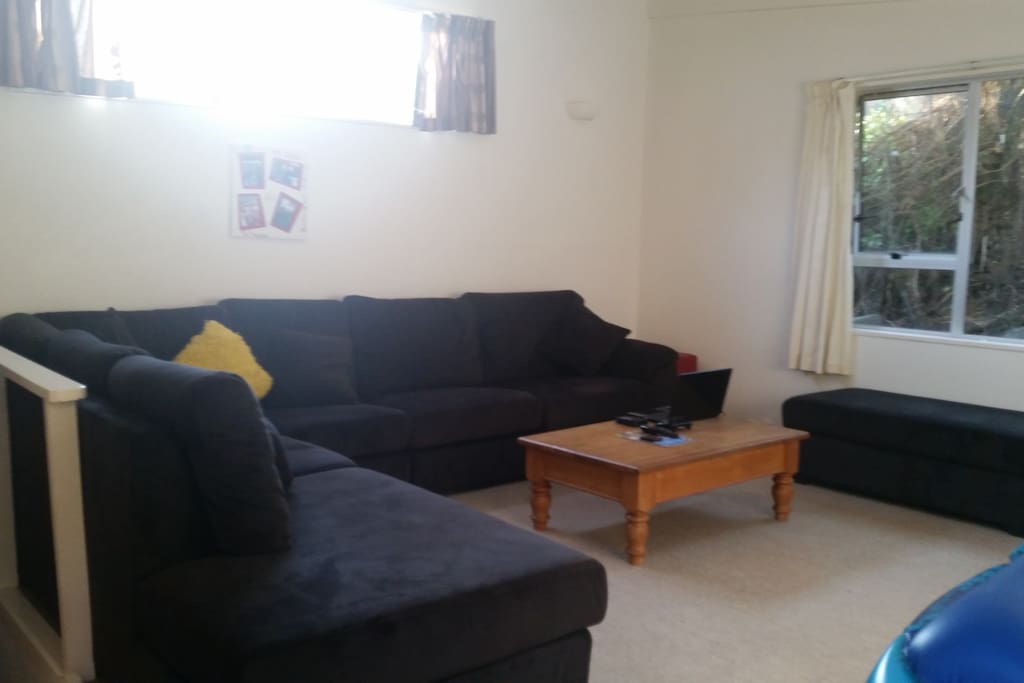 Living room. Has a 50inch t.v and ps4 for the gamers