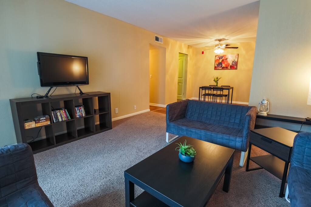 Living Room, TV, Super Awesome DVDs