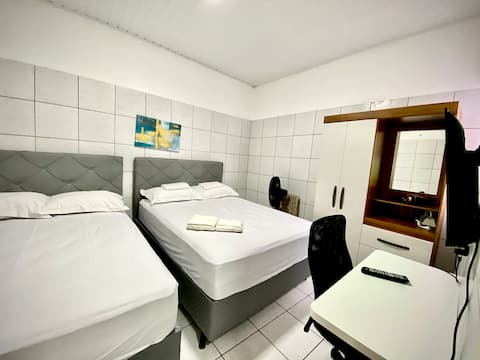 (205) Functional Kitnet, Center, Wi-Fi, Smart TV