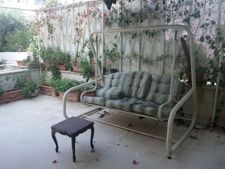 A small outdoor yard.