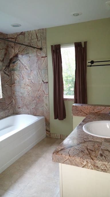 Bathroom, bedroom access.