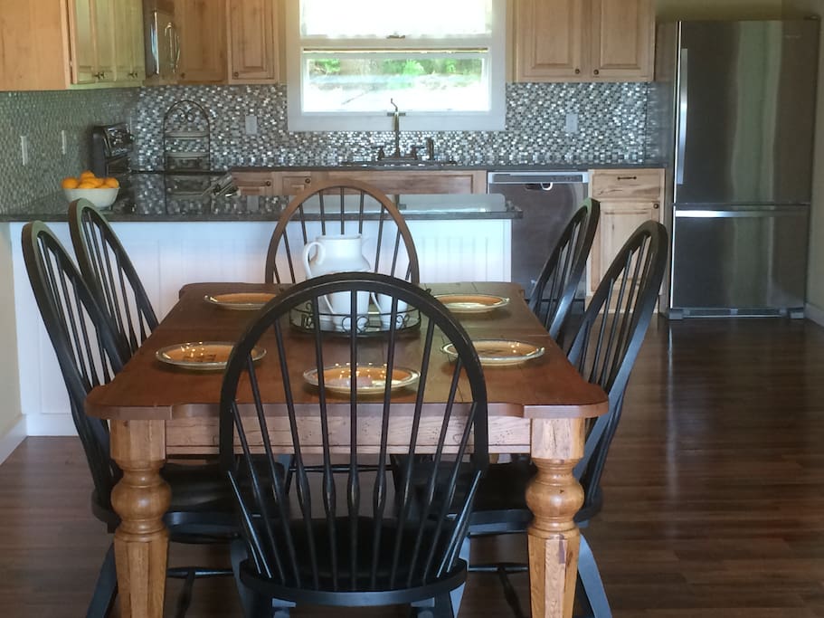 Dining room table into Kitchen