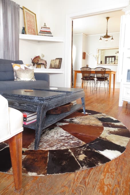 Living room, great place to work or relax during a stay