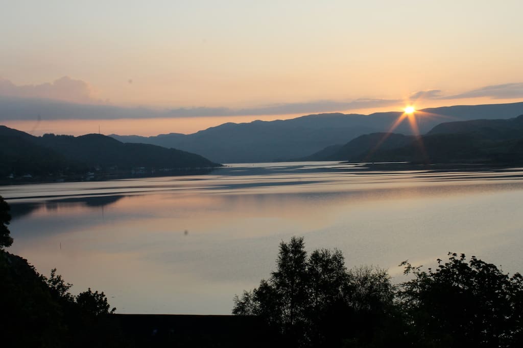 Sunrise from bedroom window