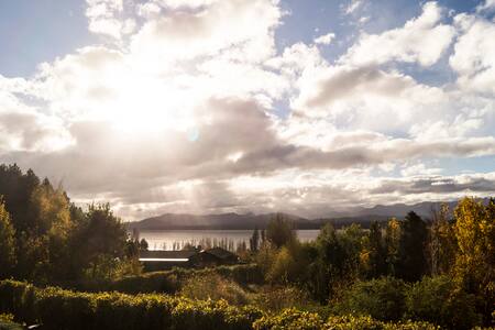 Cabañas Huala Hue con vista al lago