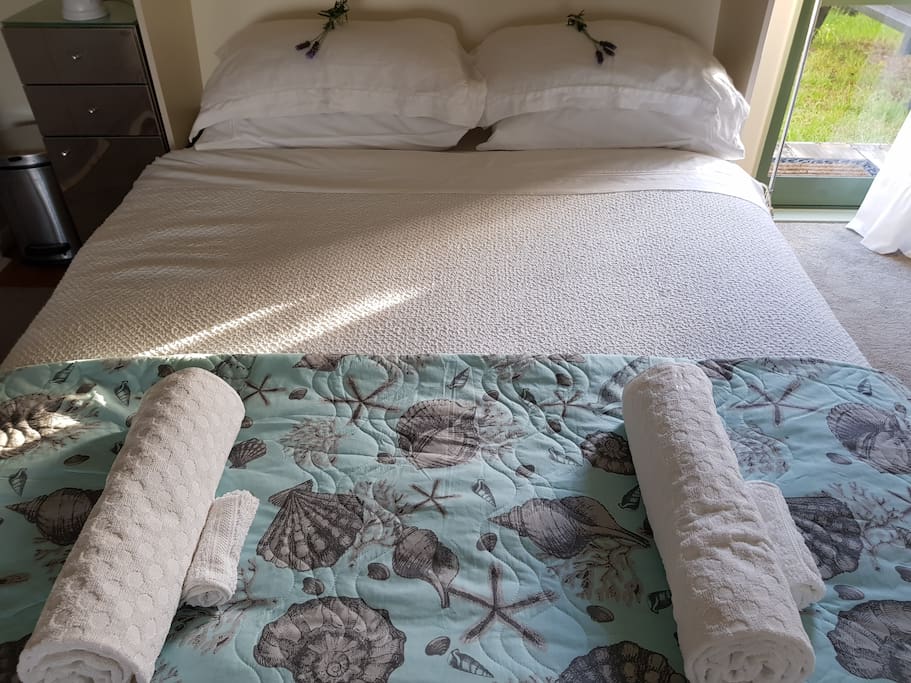 Comfortable bed - warm in winter, cool in summer