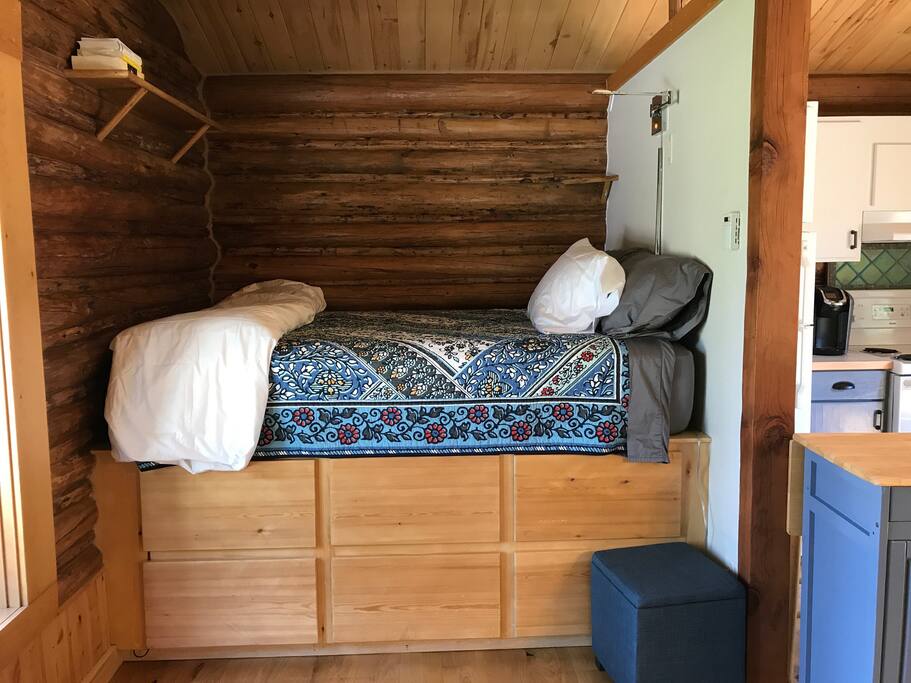 Large Queen bed with storage