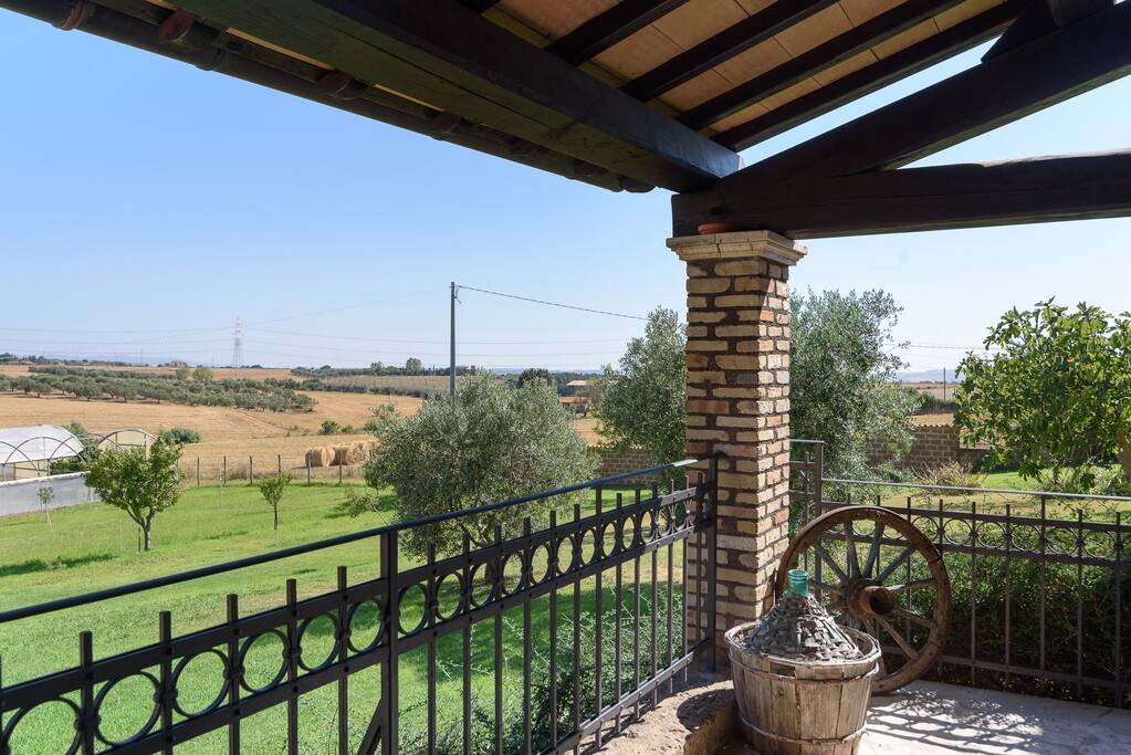 The large patio