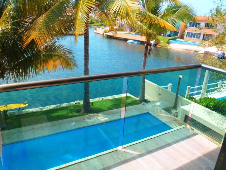 LAGOON VIEW FROM THE BALCONY OF THE BEDROOM