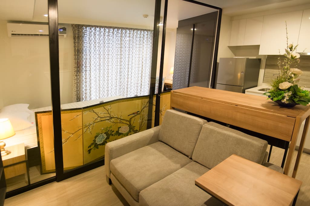 Living area with a couch