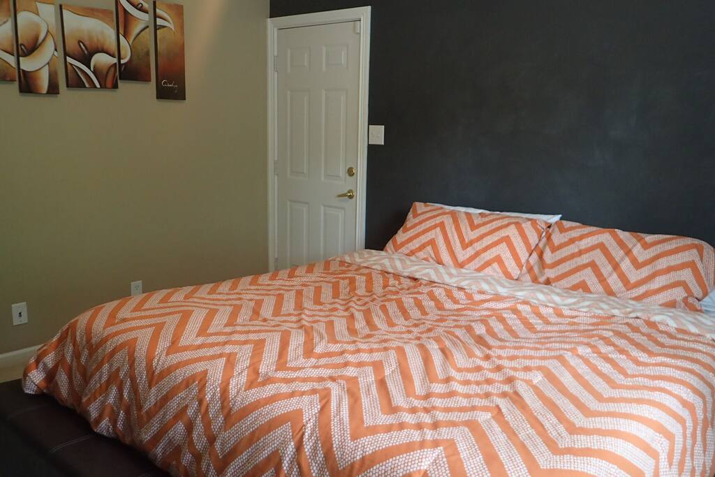 Comfortable king size bed