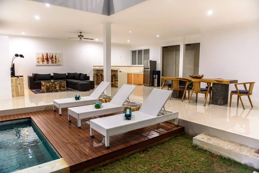 living room. Kitchen and dinning room is open area