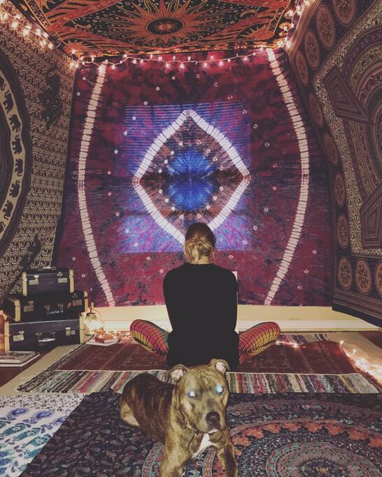 Yoga room...can be used for air mattresses