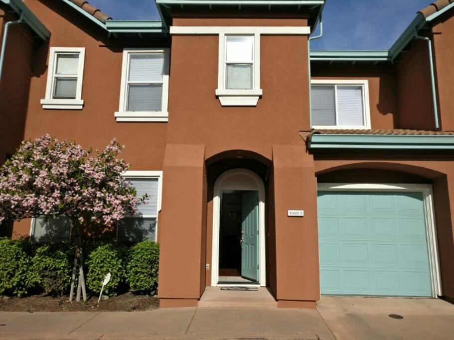 Modern townhome - front entry