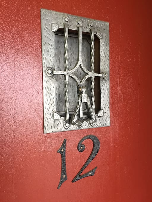 The welcoming entrance with its original 1938 flair.