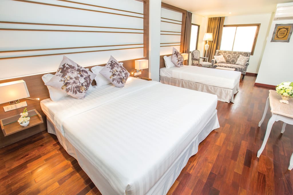 large bedroom for 3 persons
