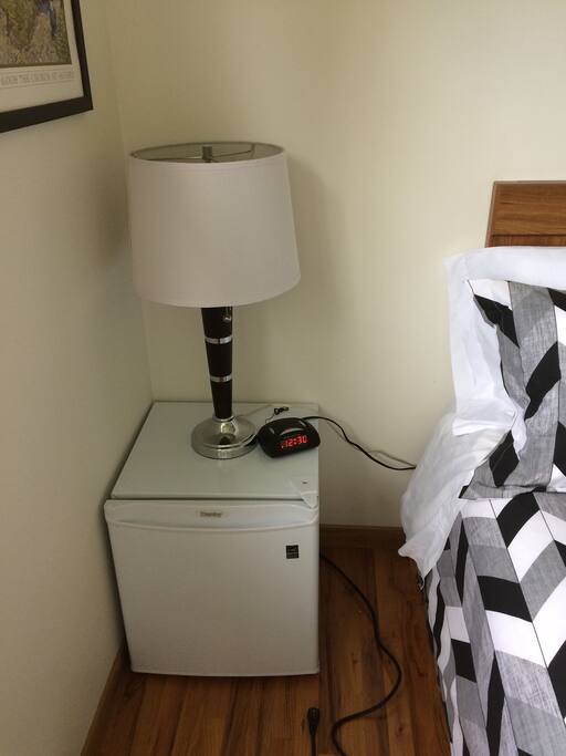 Mini fridge.