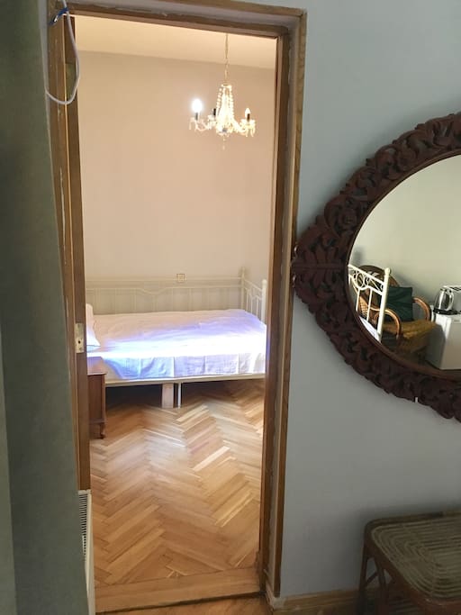 from main room to bedroom