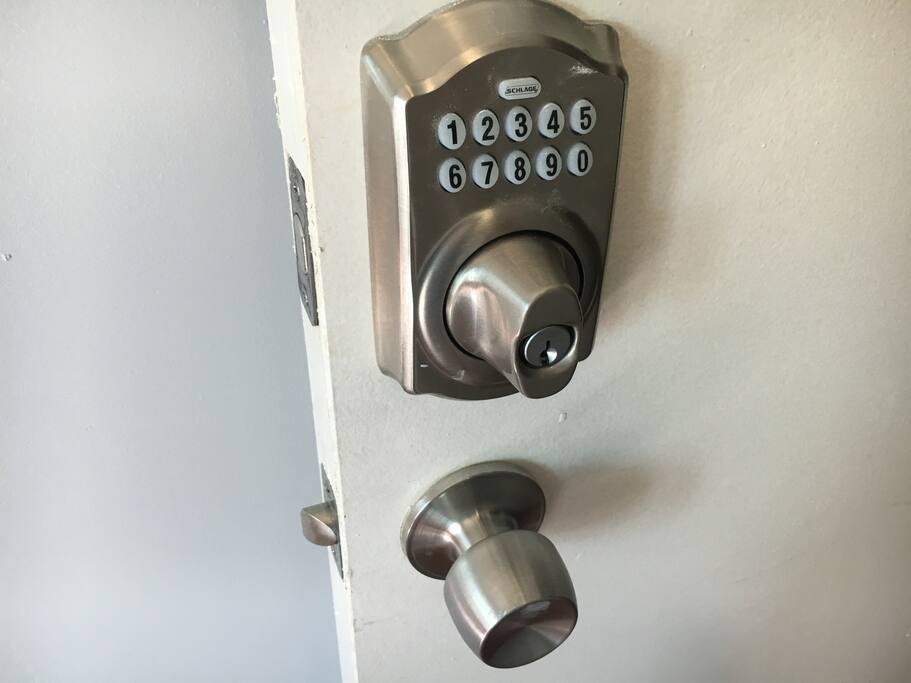 Your room is private and has a deadbolt lock