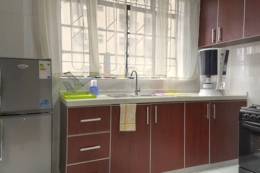 Kitchen showing water filter