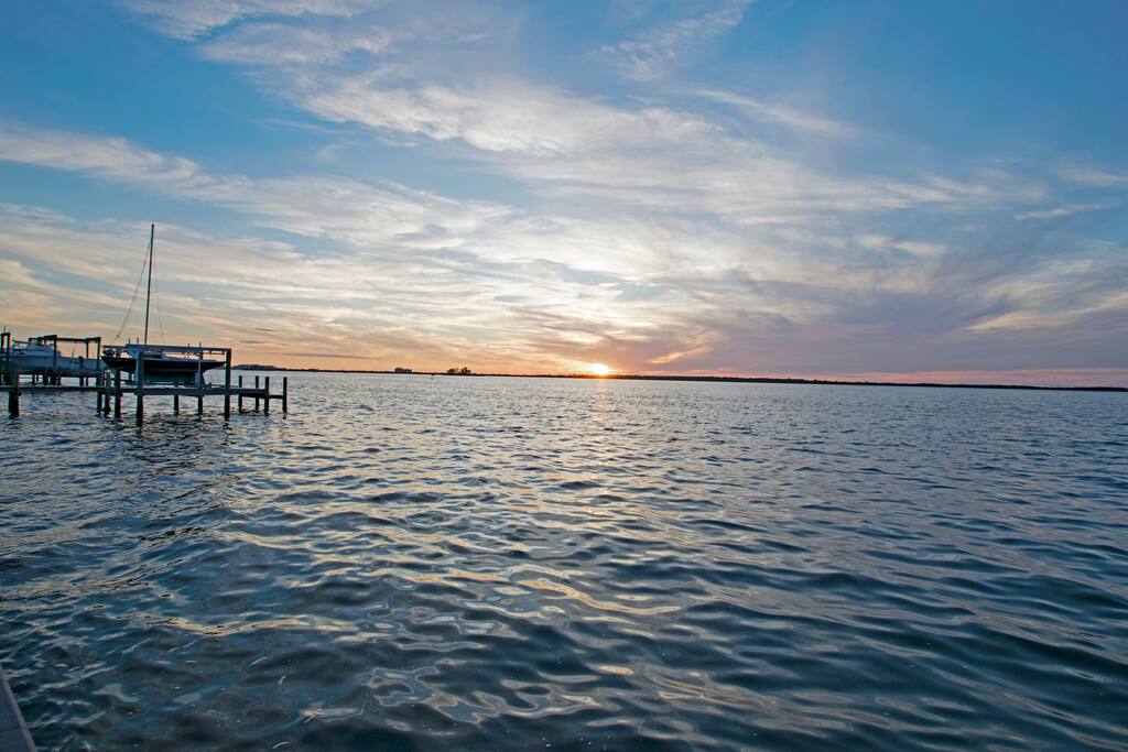 View from waterfront park a block away