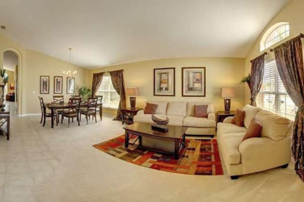 Living Room and Dining Room