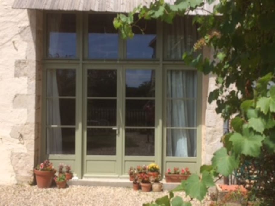 The front door to La Vieille Grange.