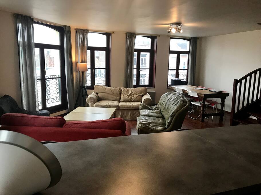 Vue salon depuis le bar