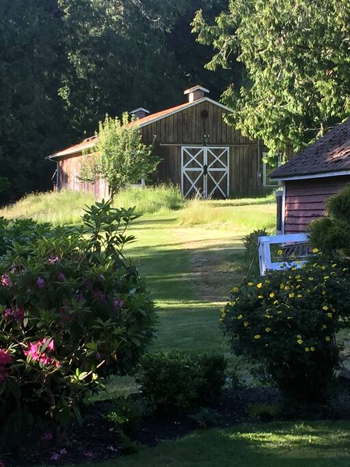 The barn from the cottage