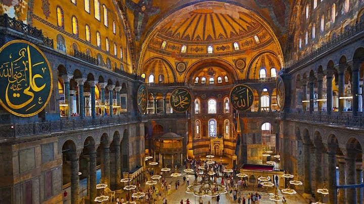 Interior of Hagia Sophia Museum