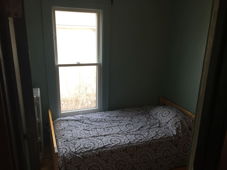 The bed and window!