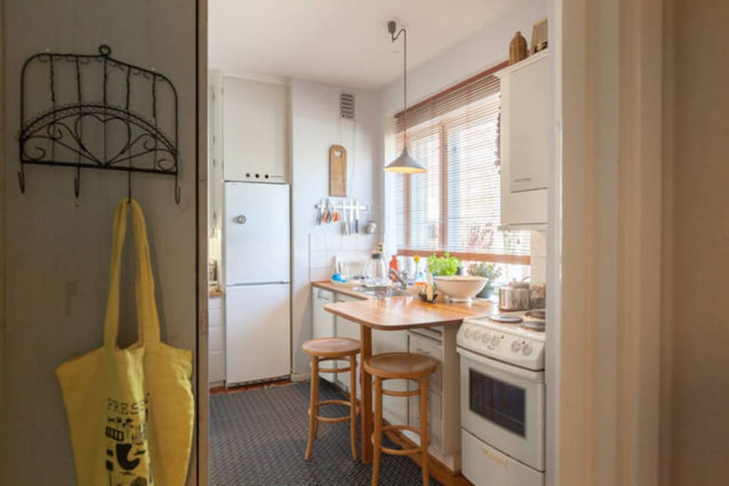 Small kitchen works fine.
