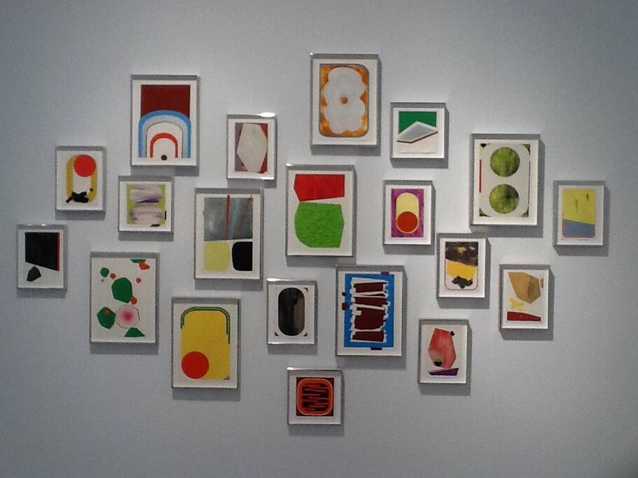 Art wall in the living room.