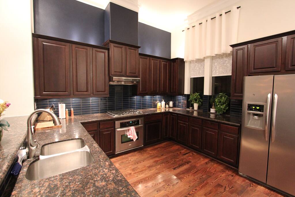 Kitchen with coffee press