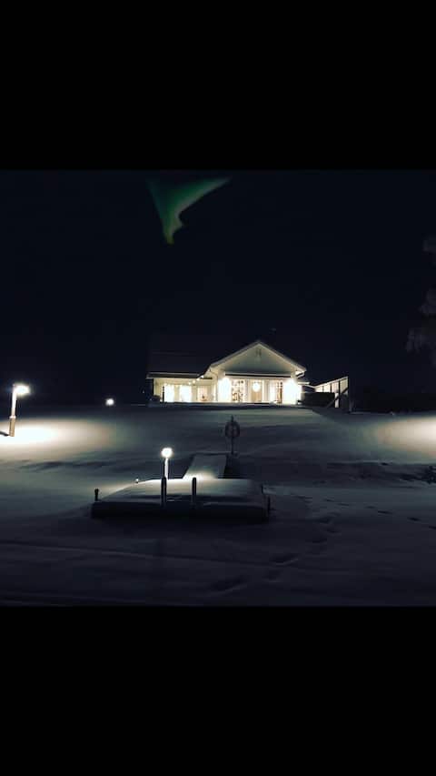 Northern Lights exclusive house by the river