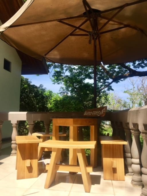 Ocean view outdoor seating