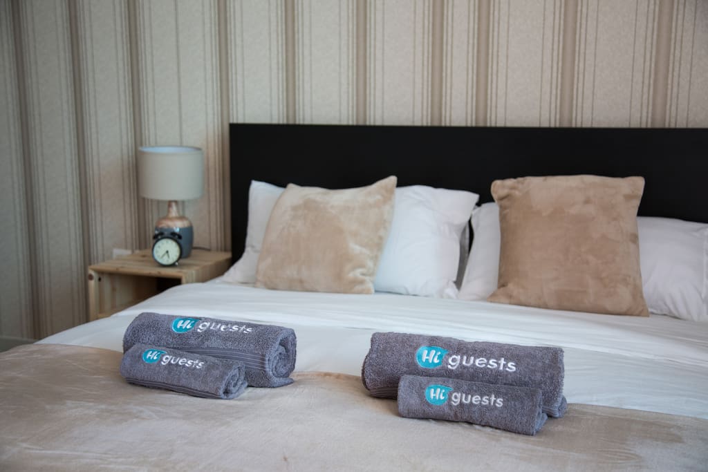 Towels and linens provided