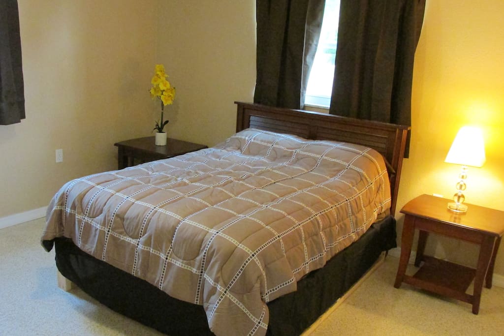 Full bed with closet