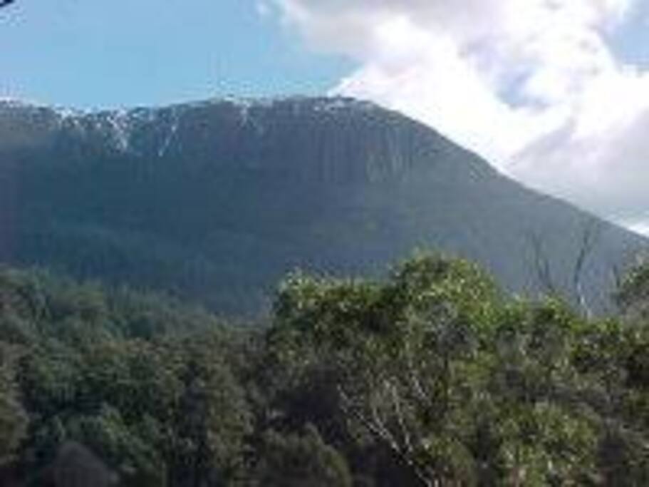 Mt Wellington view from balcony